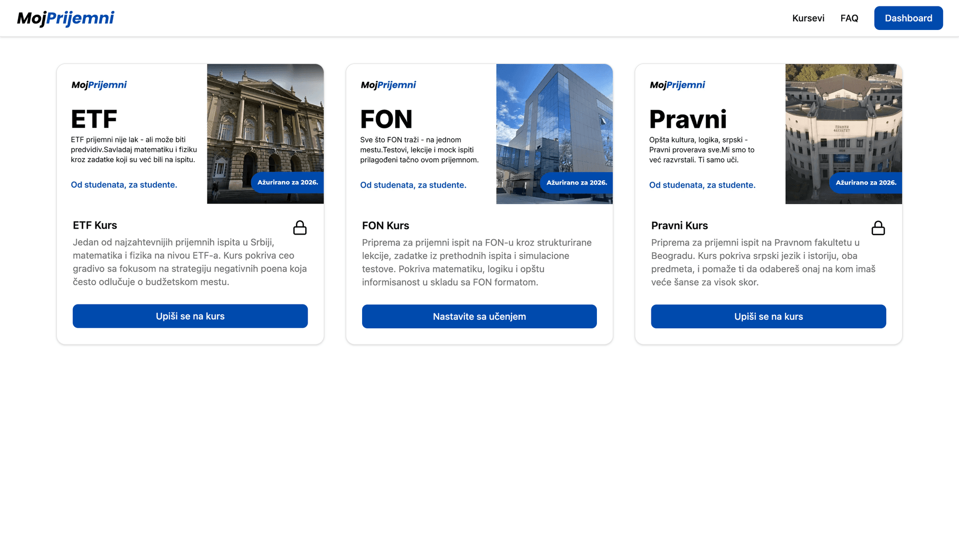 MojPrijemni app screenshot