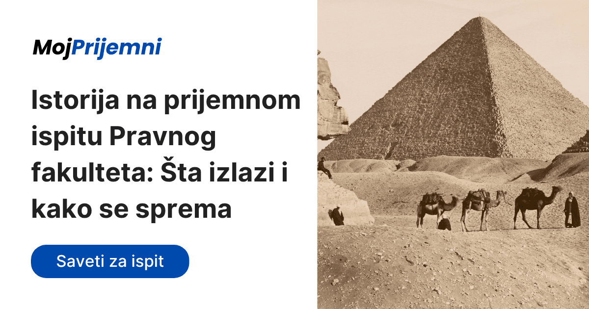 Istorija na prijemnom ispitu Pravnog fakulteta: Šta izlazi i kako se sprema